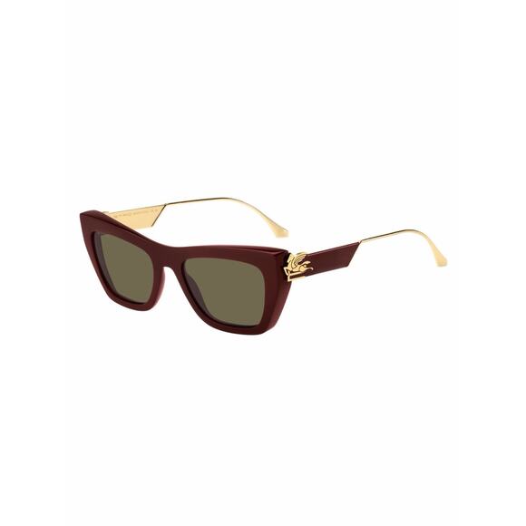 New Etro ETRO0028/S 0LHFQT Plum Cat-Eye Sunglasses with Gold Detail Authentic main image 12